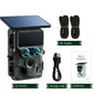 Caméra de surveillance Naturecams 4K HD Wi-Fi à double objectif, alimentée par énergie solaire, pour la chasse aux cerfs